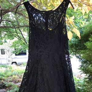 Black UO lace dress with slip
